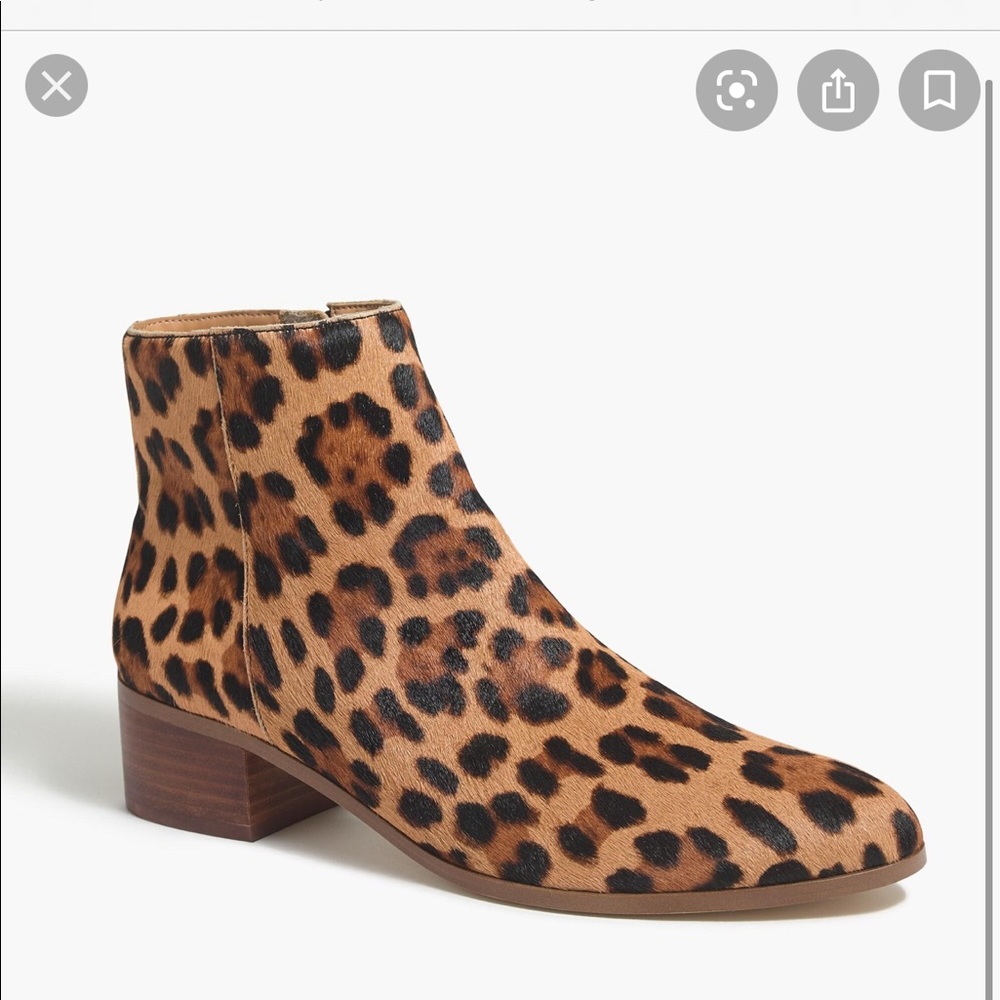 NWB! JCrew Walker Calf Hair Boots size 10